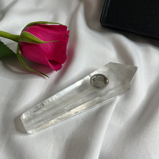 Kristall Pfeife - Bergkristall