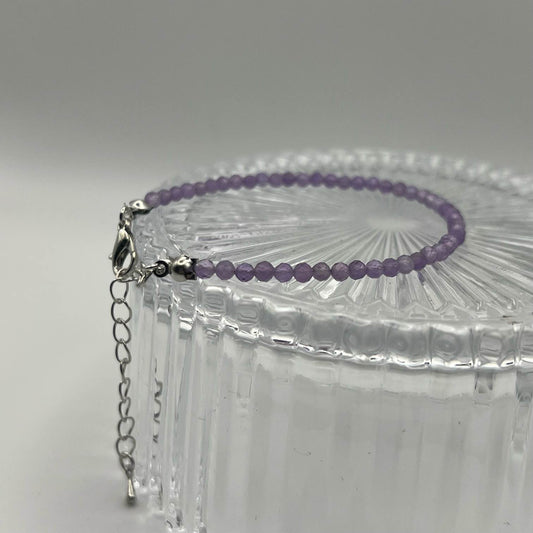 Facettierter Amethyst Armband - Ruhe